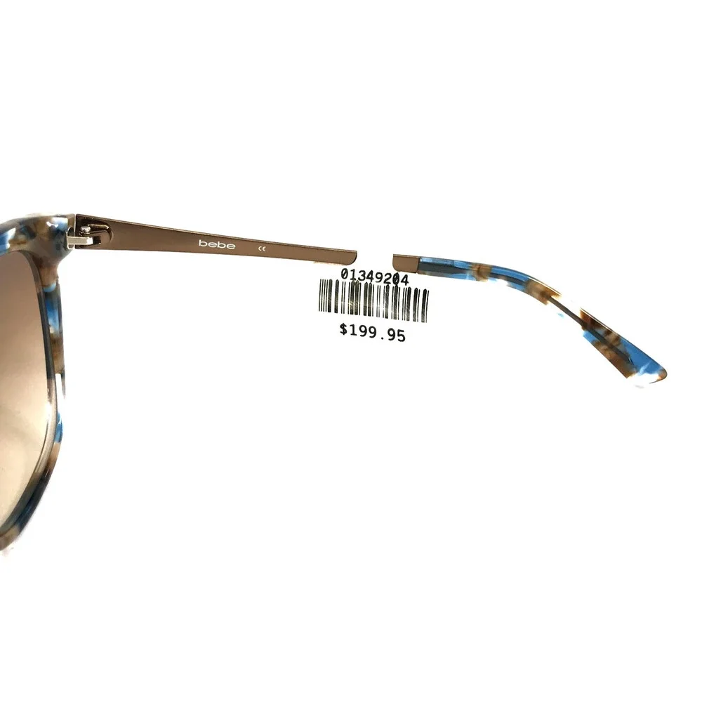 Bebe Sunglasses BB7205 200 TOPAZ Blue Brown Tortoise with Brown Gradient Lenses